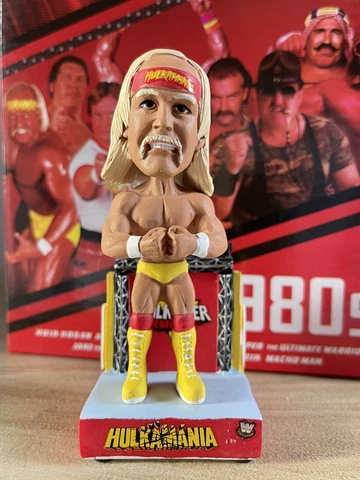 HOLLYWOOD HULK HOGAN Hulkamania WWE WWF Wrestling Legend 4” Bobblehead #/720 Cover