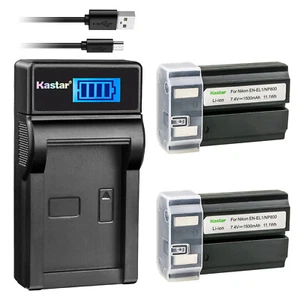 Kastar Battery + Charger for Nikon EN-EL1 Cooipix 5400 5700 775 880 885 995 E880 - Picture 1 of 5