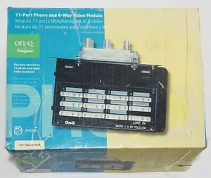 Legrand On-Q 11 Port Telefon und 8-Wege Videomodul Teil 344400-10-V1 Neu im Karton - Bild 1 von 2