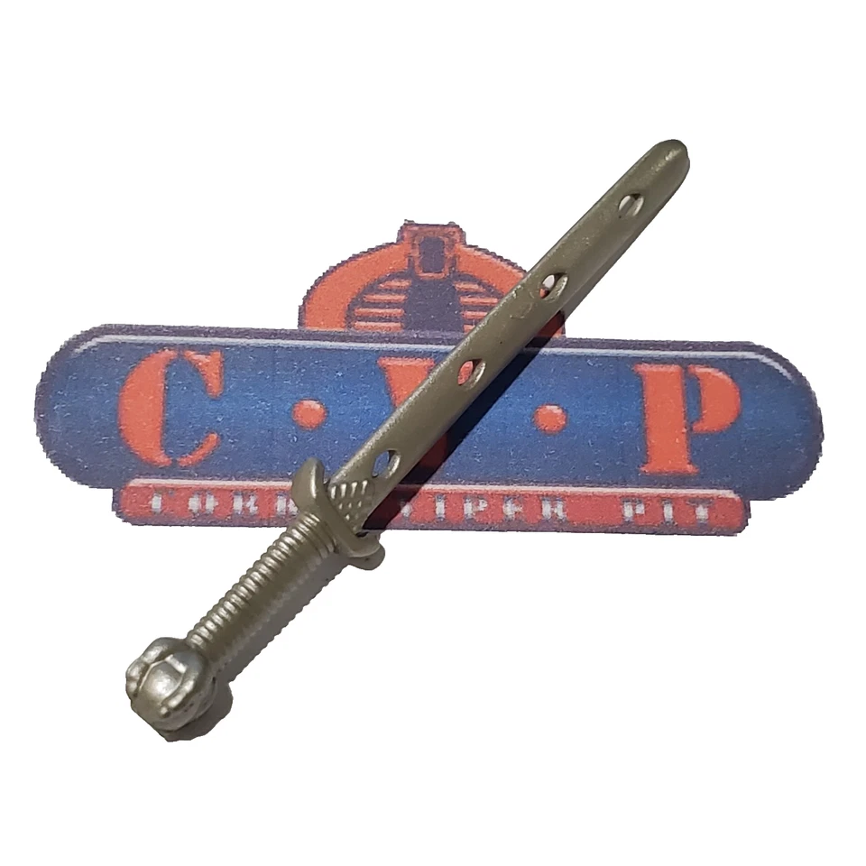 Espada GI Joe Weapon Storm Shadow v11 Valor Silver 2004 Accesorio Original Foto 1 de 1