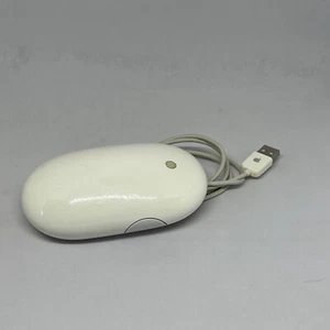 Apple Mighty Mouse * Model A1152 * Mac Pro White Optical USB Wired - Picture 1 of 7