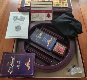 Scrabble 50th Anniversary Collector's Edition Turntable All Original & Complete! - Picture 1 of 6