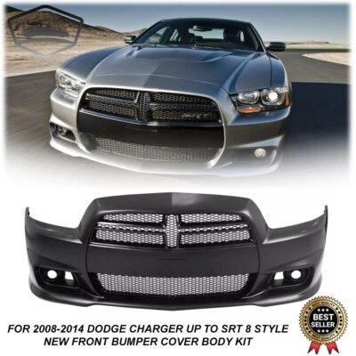 Kit de carrocería de parachoques delantero estilo 8 para Dodge Charger SRT 2008-2014 con conjunto de rejilla Foto 1 de 4