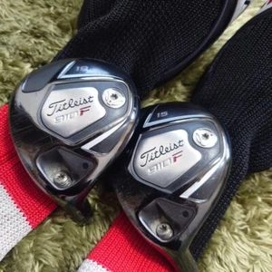 Lefty Titleist 910F Fairway Wood Set 2pcs 15,19 Head Only w/Head Cover - Picture 1 of 11