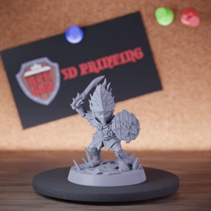 Waldsoldat Miniatur DnD Halfling Mini Dungeons and Dragons Mini DnD TTRPG - Bild 1 von 8