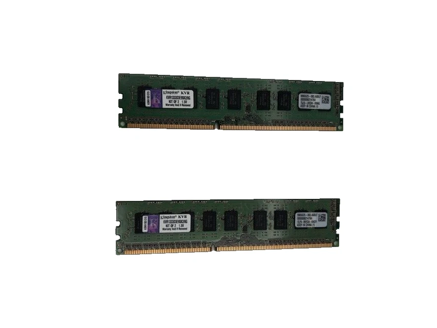 Kingston KVR 1333D3E9SK2/8G 8GB (2 x 4GB) 2Rx8 PC3-10600E DDR3-1333 Memory Kit - Image 1 of 3