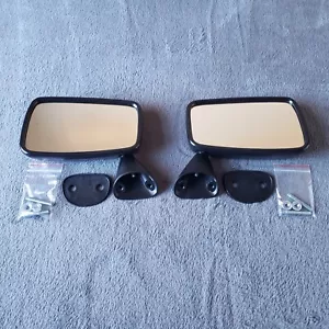Door Mirrors, Pair, Ford Escort Mk2, Fiesta MK1, Spacer & Fitting Bolts Included - Picture 1 of 4