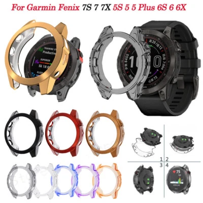 MARKENLOS ⭐TPU-Schutzhülle Case Cover für Garmin Fenix 7 7S 7X 6 6S 6X Pro 5 5S 5X Plus⭐