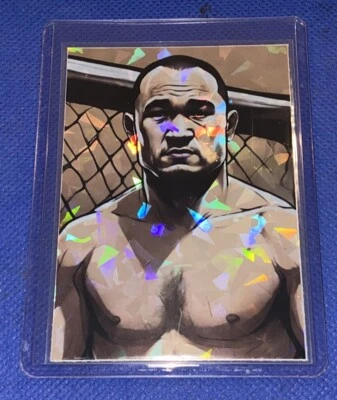 BJ Penn Custom UFC Holo Refractor Prizm 2024 Prism MMA Art Card RC - Image 1 of 4
