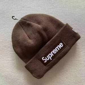 Supreme New Era Box Logo Beanie (FW21) Dark Brown - Picture 1 of 6