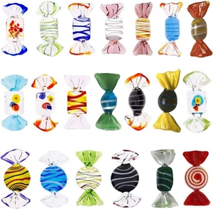 20PCS Vintage Glass Candy Ornaments – Party, Wedding, Christmas Decor (Style 1) - Picture 1 of 8