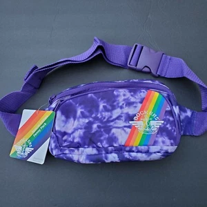 Pride Belt Bag Shoulder Fanny Pack Unisex Tie Dye Rainbow Purple Adjustable New - Picture 1 of 12