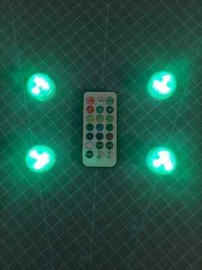 Luci Pod LED portatili effetti di illuminazione oggetti di scena costume cosplay matrimonio RGB - Foto 1 di 10