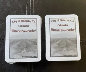 city of ontario, CA celebrates historic preservation poker card deck. New Sealed - Picture 1 of 4