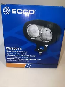 Lámpara de trabajo punto de seguridad para montacargas ECCO EW2002B 2 luces LED azul 12-80V UL - Imagen 1 de 5