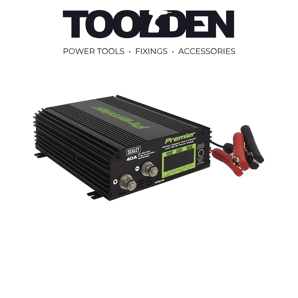 Sealey SPBC40 Battery Support Unit & Charger 40A - Image 1 of 1