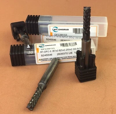 LMT ONSRUD solid carbide 3/16” DFT Diamond Cut ALTiN End Cut Router  🎯Machinist - Image 1 of 2