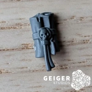 Warhammer 40K Imperial Agents Bits | Inquisitorial Penal Legion Scrolls w/ Skull - Picture 1 of 1