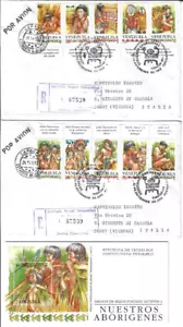 Venezuela: 1993; Scott 1505, set Aboriginals in 2 FDC+ Brochure, EBVC093 - Picture 1 of 2