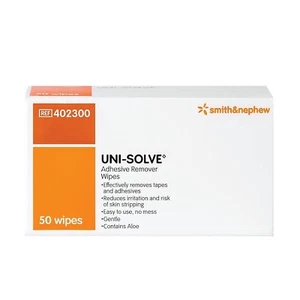 Uni Solve Adhesive Remover Wipes Pack of 50 - Picture 1 of 2