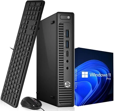 HP G2 Tiny PC Desktop Computer Intel i5-6th 32GB Ram 1TB SDD Wi-Fi Windows 11 - Image 1 of 4