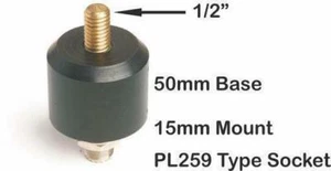 GME 1/2" UHF Type Antenna Base Plus Cable Fitting Antenna Base Mobile Car Mou... - Picture 1 of 1