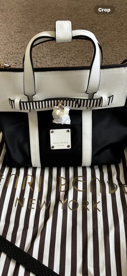 Henri Bendel Jetsetter Mochila Centenario Rayas - Rara - Nueva  Foto 1 de 1