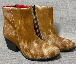 Alcala Richard Hair on hide boots Sz 8.5 Excellent Condition - Picture 1 of 10