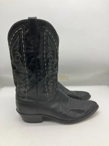 Dan Post Teju Lizard 16830 mens black western cowboy boots- size 13 D - Picture 1 of 9