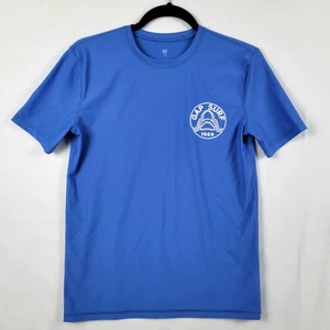 Gap Kids Rash Guard Short Sleeve Swim Shirt Blue Surf Shark Sun Youth - Picture 1 of 11