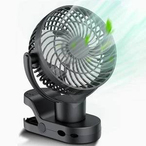 Rechargeable Clip On Fan 10000mAh | Auto Oscillating Portable Desk Fan W 5.5 ... - Picture 1 of 8