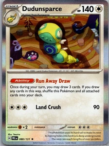 Dudunsparce Holo Rare SV: Prismatic Evolutions 080/131 NM - Bild 1 von 1