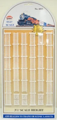 Model Power 6085 O Scale White Picket Fence Set - Image 1 of 2