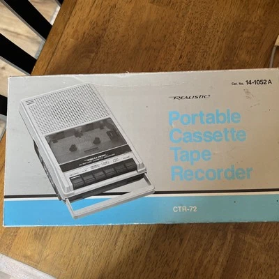 Radio Shack REALISTIC CTR-72 Portátil Cassette Cinta Grabadora Reproductor Probado Foto 1 de 4
