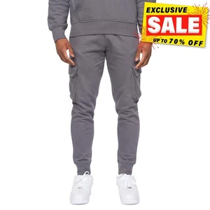 Kings Will Dream Crosby 2.0 Mens Cargo Joggers Casual Loungewear Pants Grey - Picture 1 of 5