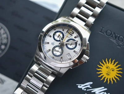 Pulsera Longines Conquest Cronógrafo St Moritz Cuarzo Acero 300 L3.700.4.78.6 Foto 1 de 4
