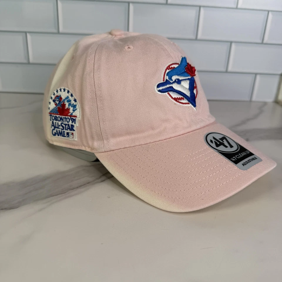 Toronto Blue Jays Hat Cap Strap Back One Size Pink MLB 1991 All-Star Game - Image 1 of 4