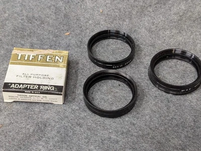 Tiffen Adapter Ring Set, QTY 3, 58 M 7, 55 M 7, 55mm, Series VII, Series 7 - Image 1 of 4