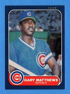 1986 Fleer #373 Gary Matthews Chicago Cubs - Picture 1 of 1