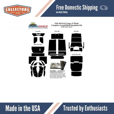 Aislador de cortafuegos Ford Deluxe 1941-48 (pista de pollo moldeada)...[WJFORD4150C] | Q Foto 1 de 4