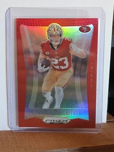 2024 Prizm Deca Christian McCaffrey 31/199 Red Prizm #257 San Francisco 49ers - Picture 1 of 2