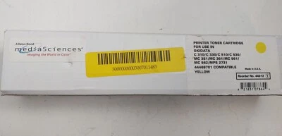 For Okidata 44469701 TONER CARTRIDGE C310DN C510DN C531DN MC362W MC561 Yellow - Image 1 of 2