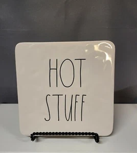 Rae Dunn HOT STUFF Topflappen Untersetzer Heißgeschirrhalter Topfhalter Neu Keramik - Bild 1 von 1