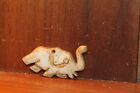 Carved Domesticated Bovine Cow Pendant Talisman Inuit