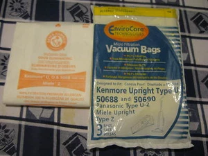 Enviro Care Vacuum Bags Kenmore Type U Miele Type Z 4 bags - Picture 1 of 1