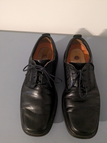 CLARKS Clark's scarpe stringate medie uomo strutturate in pelle nere 9 1 2 suola uomo made