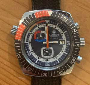 1960s-1970s Vintage Chronograph-Compressor Diver, Dual Bezel, Dual Crown - Picture 1 of 20
