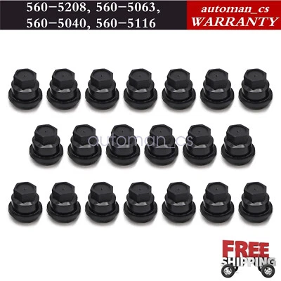 APTO PARA CHEVROLET S10 BLAZER GMC JIMMY SONOMA 20 PIEZAS TAPA TUERCA NEGRA EE. UU. Foto 1 de 4