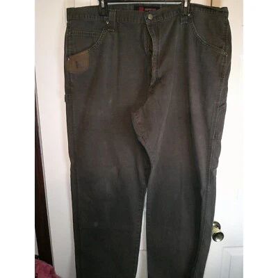Eddie  Carpenter Pants Workwear Utility Pockets Brown Cotton Blend 42x32 - Image 1 of 4