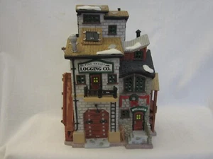 2001 LEMAX Harvest Crossing Pine Valley Logging Co Lighted Christmas Village - Picture 1 of 8